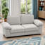 Canapé en velours compact avec rangement caché, causeuse 2 places-2056540156
