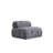 Modern 3-Seat Sofa, Grey Fabric Upholstery, 114.2 x 37.4 x 29.5 inches | Sturdy Beech Wood & Chipboard Frame | 100% Polyester, Soft Foam Cushioning | Stylish Black Plastic Legs | Perfect for Living Room & Lounge-1741178987