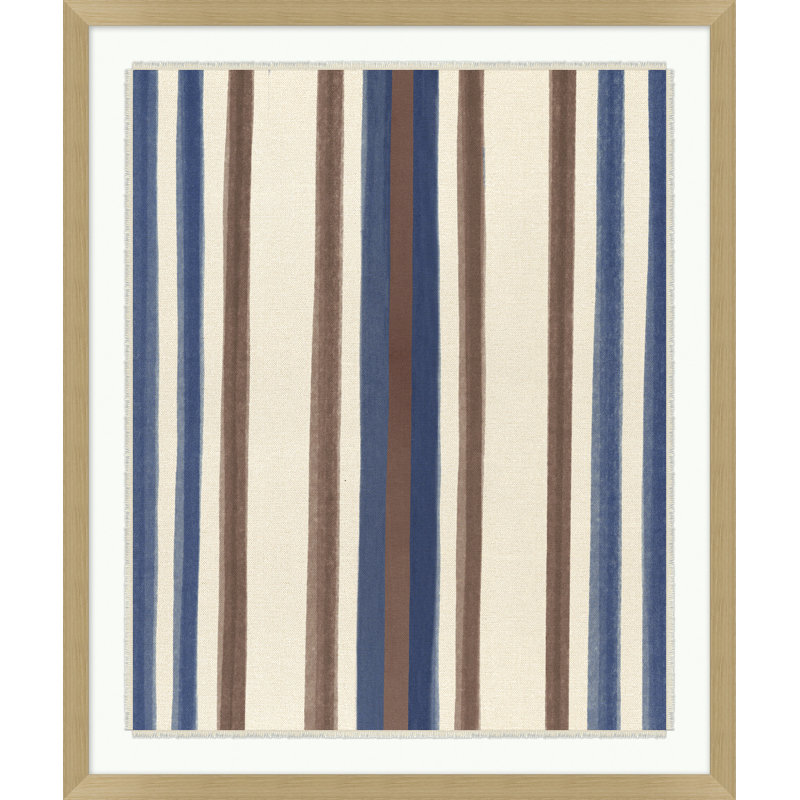 Striped Textile 2 Print by Nathan Turner
