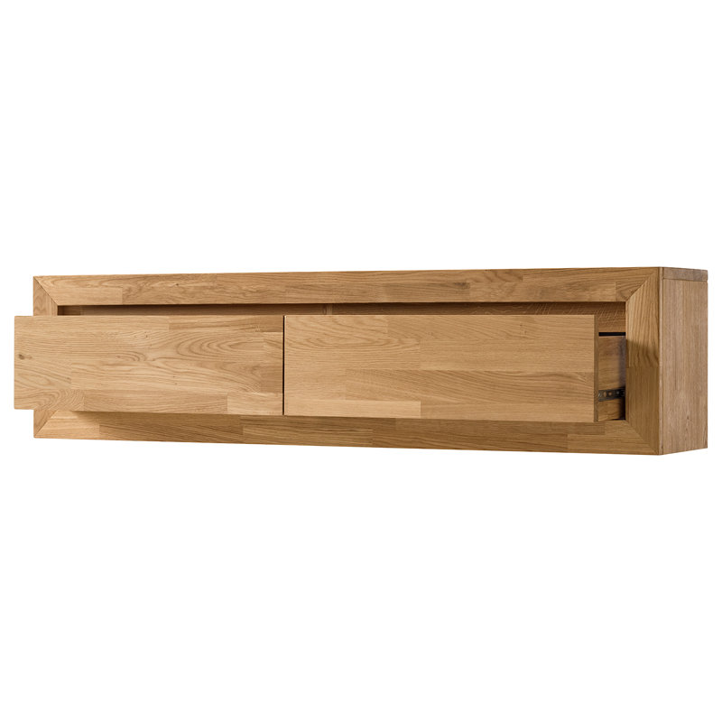 RiaWOOD Wall-Mounted Chest – Solid Oak