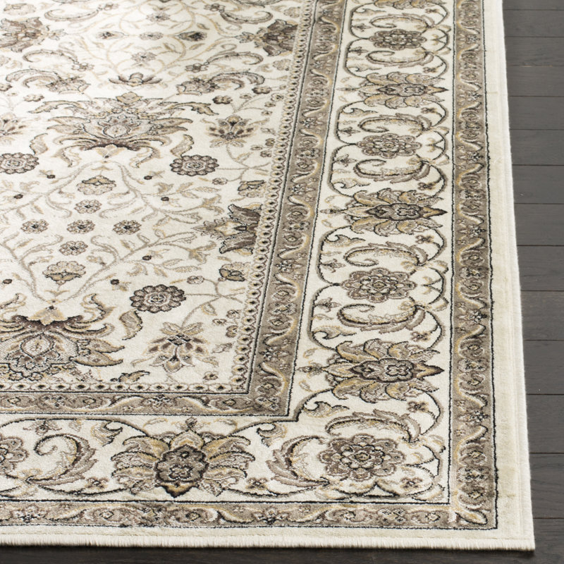 Carolus Viscose Pile Oriental Rug, Rectangle 3'3" x 4'7"