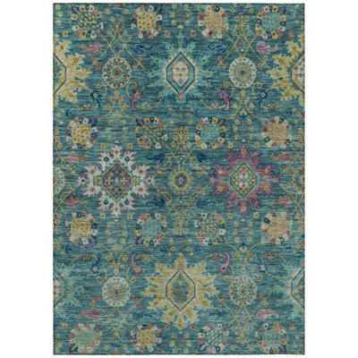 Machine Washable Indoor/Outdoor Jacinto ACN2151 Medallions Rug