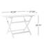 Table pliante d'extérieur 43,5 po en bois