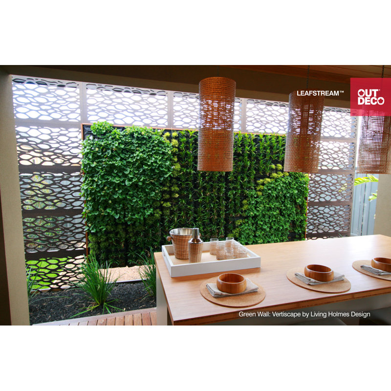 48'' H x 24'' W Brown Composite Fence Panels