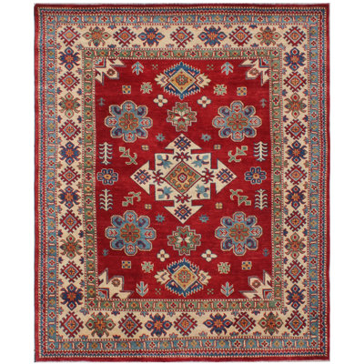 Alkeem Geometric Hand Woven 155cm X 189cm Area Rug