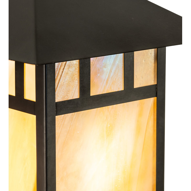 Rustic Lodge Solid Brass Flush Mounted Sconce