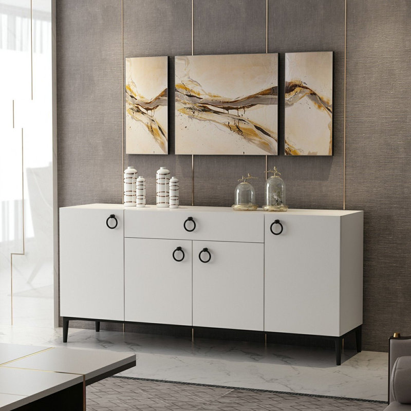 Minerva 75cm Sideboard, White
