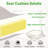 Patio Chair Cushions 24 x 24 x 4 Inch Waterproof Outdoor Seat Cushions for Patio Furniture Set of 2-513215642