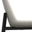 Chaise de salle à manger rembourrée en tissu Savannah avec dossier ergonomique et pieds en métal noir (ensemble de 2)-432323270
