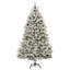 Artificial Christmas Tree Green and White PVC and Metal-834910713
