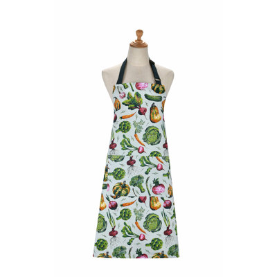 Vegetable Medley No Pattern Cotton Bib Apron