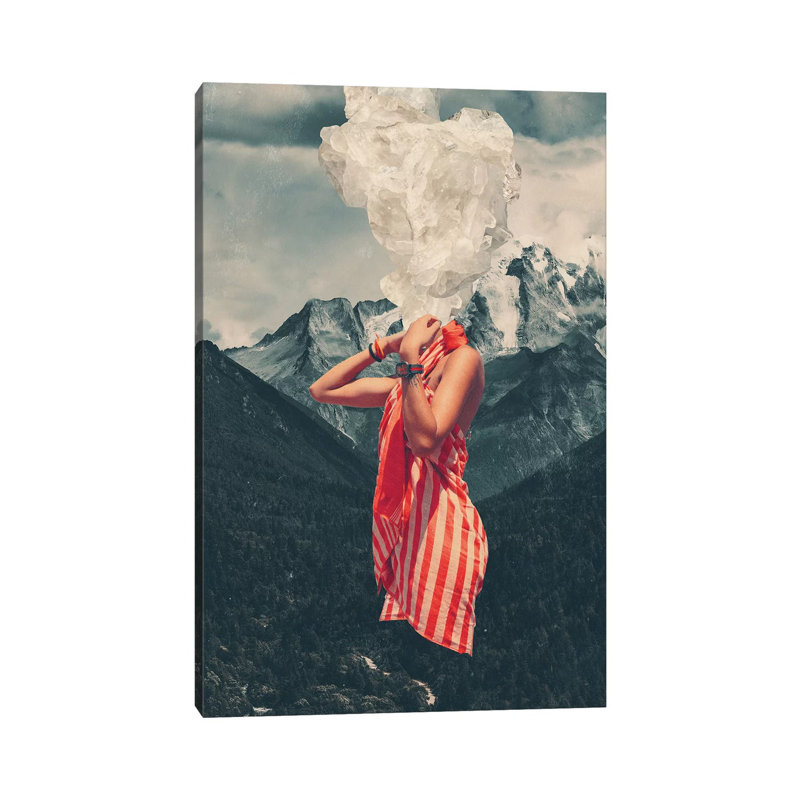 " Overthinking " by Frank Moth, Wrapped Canvas, No Mat, 26" H x 18" W x 1.5" D