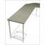 Bureau d'ordinateur en L Bambina avec bord biseauté et structure en métal durable, parfait pour les petits espaces et les bureaux à domicile.
