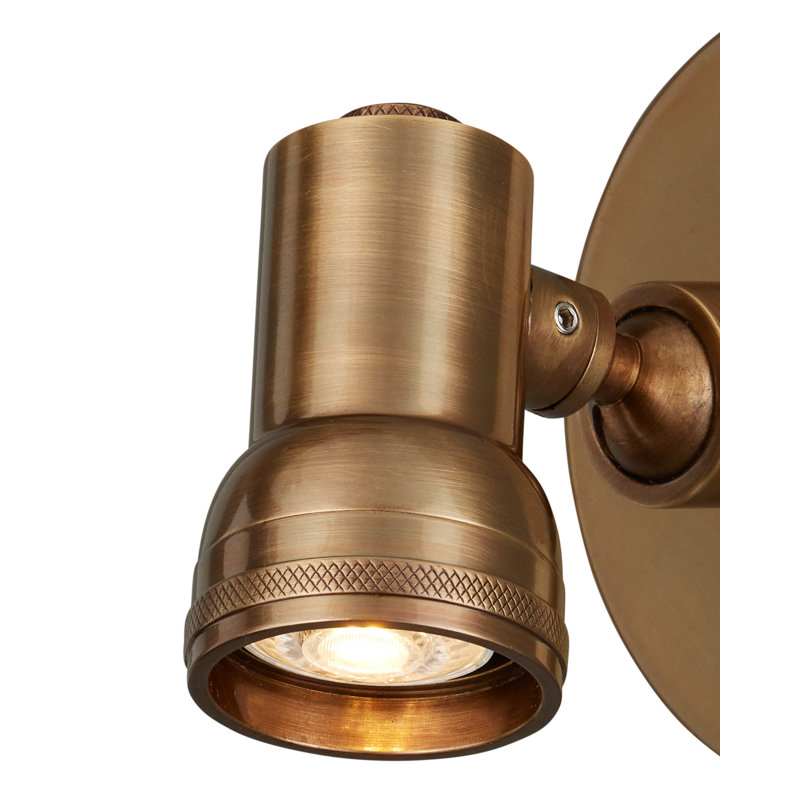 Lampe de tableau Patterson 1 lumière, Laiton antique