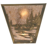 Rustic Lodge 2 - Light Flush Mounted Sconce