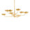 Taormina Chandelier in Vintage Gold Leaf