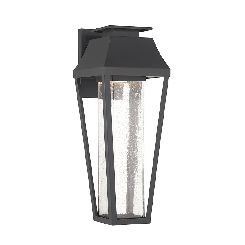 Brookline LED Outdoor Dark Sky Wall Lantern in Matte Black, 20" H x 7.25" W x 9" D