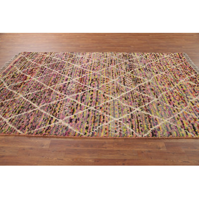 Trellis Plush Moroccan Oriental Area Rug 6x10