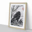 Crow by Kawanabe Kyosai - Framed Print-55490370-55490375