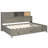 Full Size Gray Wooden Daybed With Storage Function, Shelf, And Device - Charging Outlets For Electronics Daybed, Offering 3 Drawers, Tech-802117100-802117105