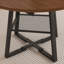 Table de salle à manger extensible de 47 pouces pour 4 à 8 personnes avec rangement, table de salle à manger circulaire avec cadre en métal et plateau épaissi, table de cuisine et de salon multifonctionnelle