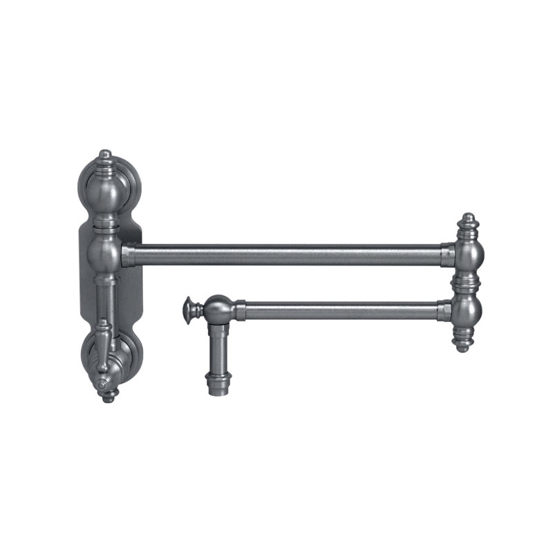 Traditional Wall Mounted Potfiller - Lever Handle, Matte Black