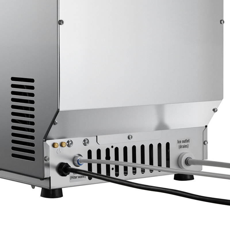 Machine à glaçons commerciale, 80 lb / 24 h avec capacité de rangement de 13 lb, comptoir / autoportant / sous le comptoir, machine à glaçons en acier inoxydable avec affichage DEL et autonettoyante, pour bar maison