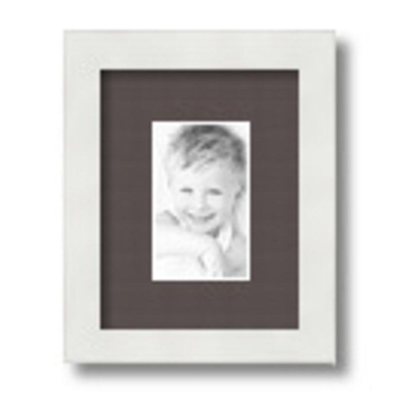 Matte Picture Frame with Mat, Chestnut