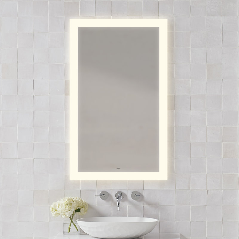 Miroir de salle de bain sans cadre, 40 po x 36 po