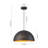 Kyrek 1-Light Iron Dome Pendant -2137744289-2139076442