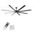 96 Inch Industrial DC Motor Ceiling Fan, Large Ceiling Fan with 8 Reversible Blades, 5-Speed Remote Control, Home or Commercial Ceiling Fans for Porch/Garage/Shop-1397539491
