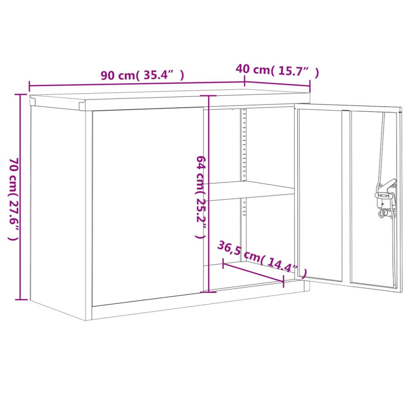 Meiquen Storage Cabinet, White