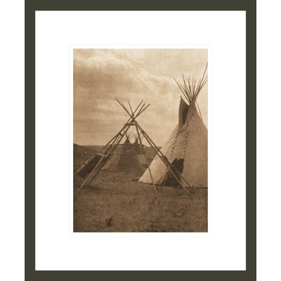 Œuvres d'art - Atsina (The North American Indian c. V. Cambridge MA: The University Press 1909) par Edward Sheriff Curtis, impression giclée sur cadre