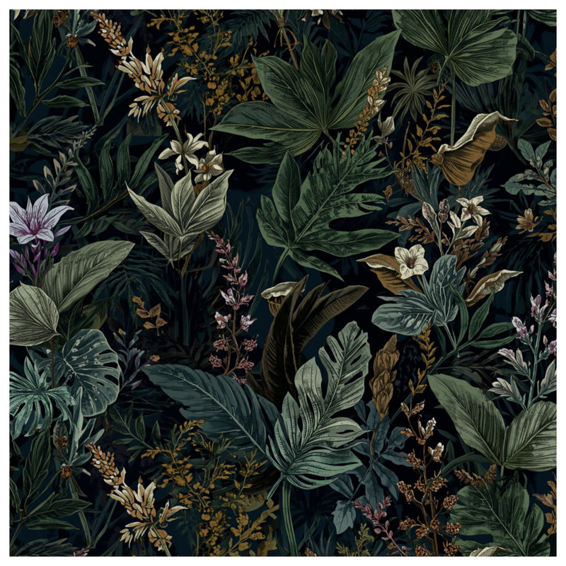 Rideaux de fenêtre à motif de feuillage tropical, voilages et voilages à motif tropical - 1 panneau, Transparent