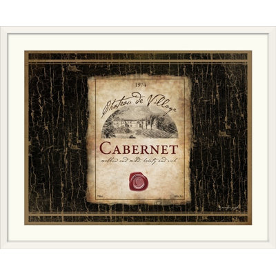 « wine-cabernet » par jennifer pugh, impression rétro