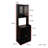 71" H Black Kitchen Pantry Cabinet