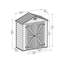 6 ft. W x 3 ft. D Plastic Garden Shed