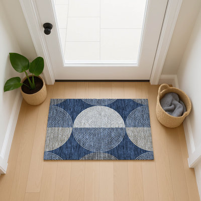 Machine Washable Indoor/Outdoor Jenning ACN2281 Geometric Rug