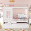 Lit simple en bois avec lit gigogne simple (blanc)