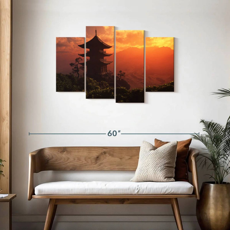 Lilie Mountain House en Chine, H 27 po x l 43 po