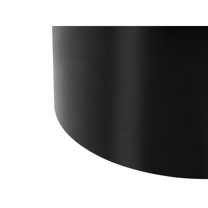 Drum End Table, Black