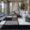 Astika Woven Geometric Gray/White/Black Area Rug - Modern Rectangles Polypropylene Carpet for Living Room, Bedroom, or Office