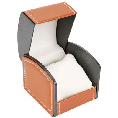 Single Watch Cases for Men Women, PU Leather Wrist Watch Bangle Gift Box with Pillow