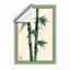 Bamboo in Green Japandi - Framed Print-1080345426-1080345453
