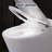 Toilet With Heated Seat - 1/1.28 Dual Flush, Foot Sensor, Night , Construction Sensor Knob Control, Compact Design