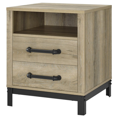 Mastrangelo Side Table with 2 drawers