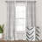 Lush Decor Hygge Modern Arrow Linen-Textured Semi-Sheer Curtain Panels Pair Drapes (Set of 2)-2046914014