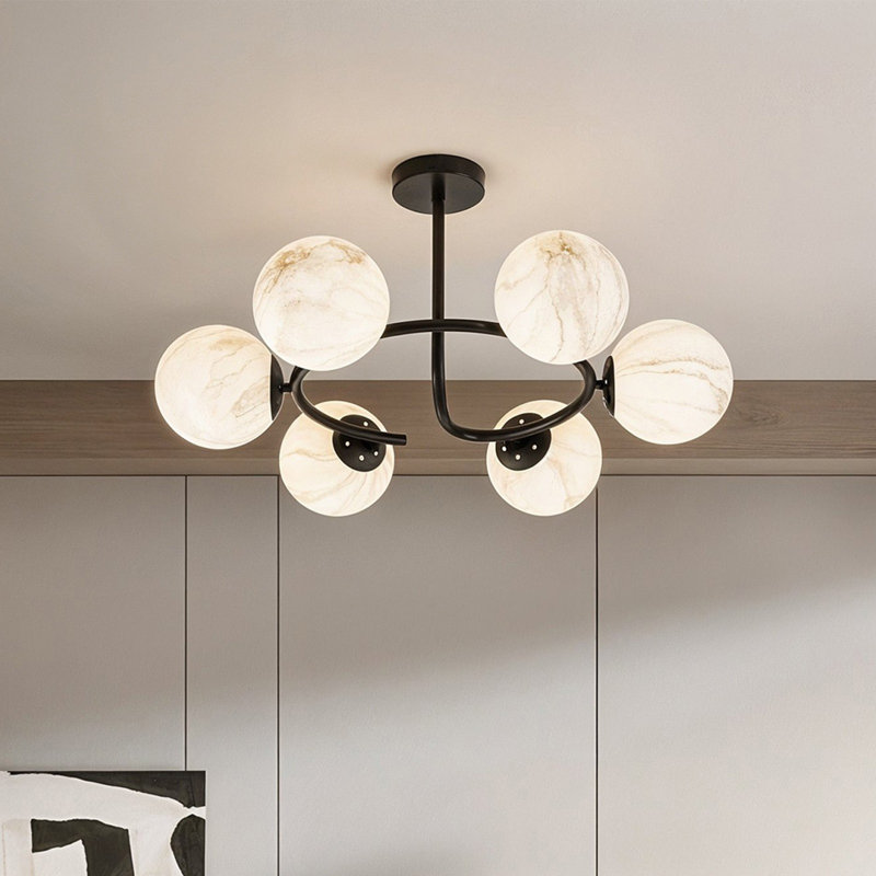 6 - Light Matte Black Pendant