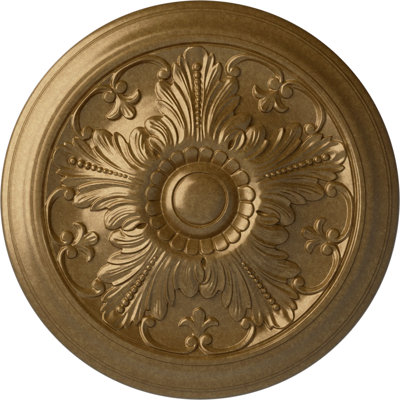 Médaillon de plafond H 16,875 po x l 16,875 po x P 3,5 po Vienna