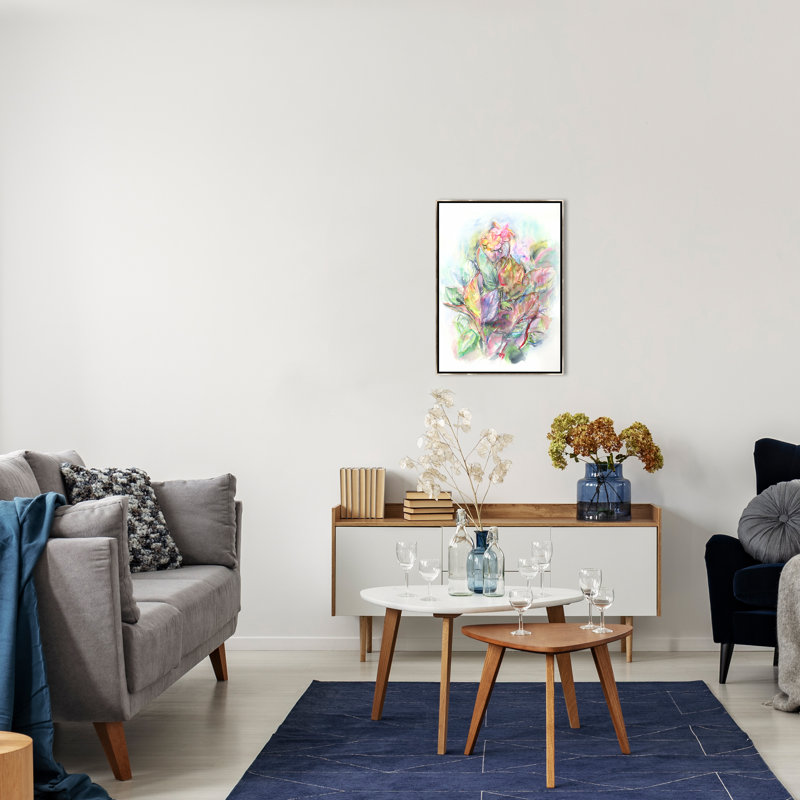 «Red Wine Canna Lily» par Maelani Blue, H 53,5 po x l 37,5 po